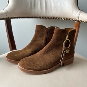 See by Chloe brown suede ankle boots